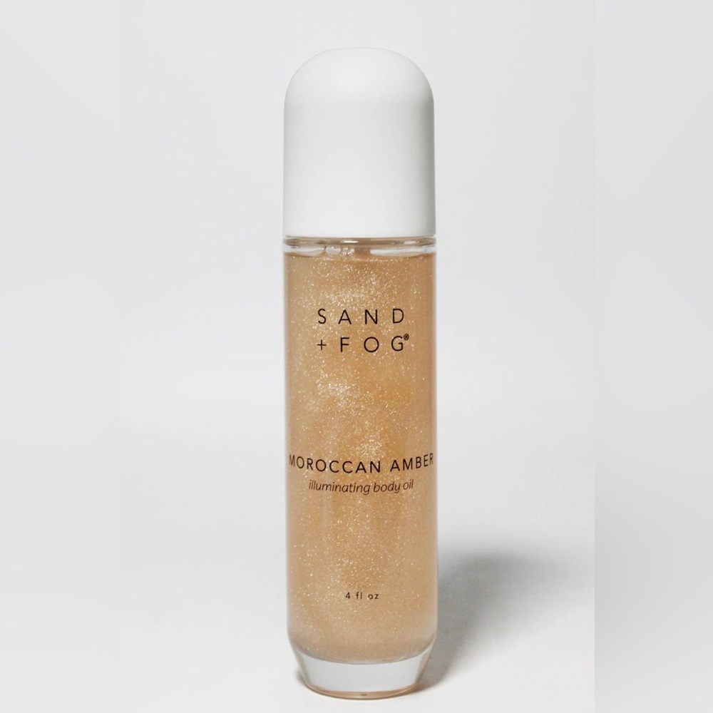 NWB Sand +Fog Moroccan Amber 4 oz Illuminating Body Oil